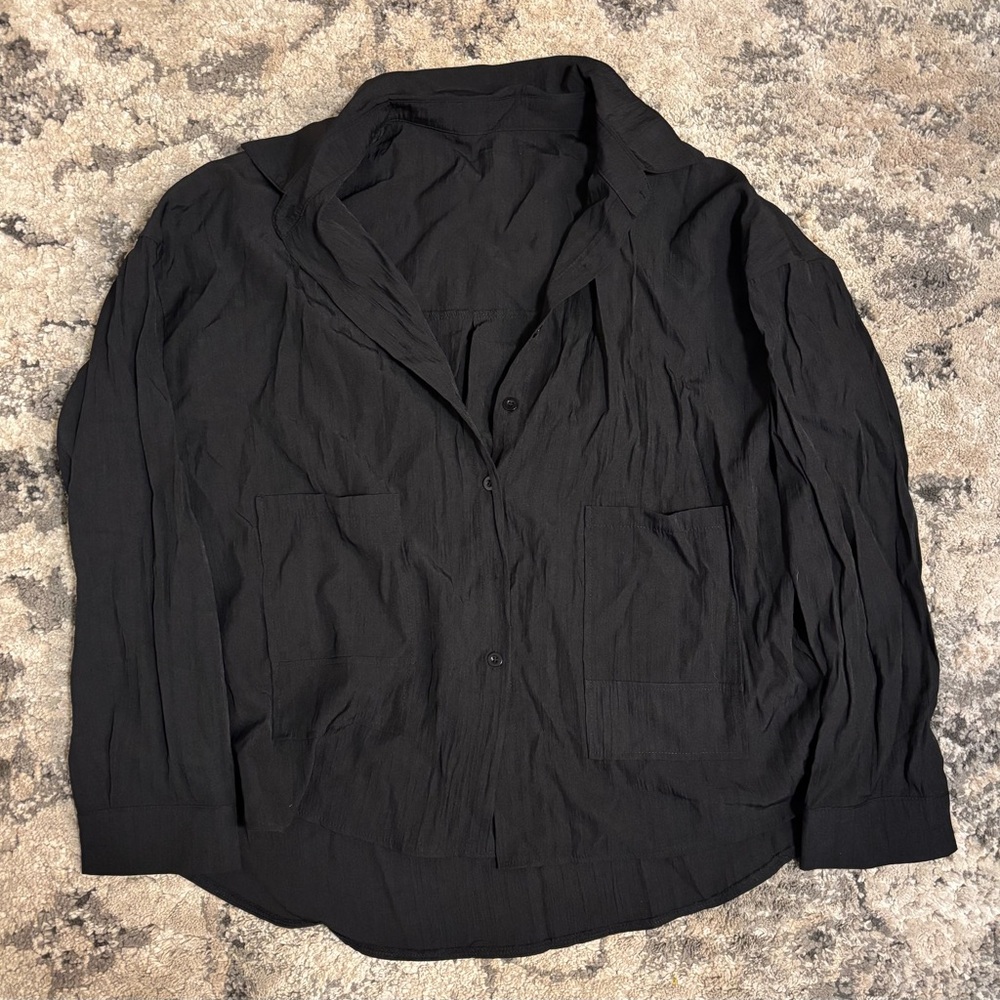 Women’s Black Casual button up